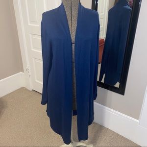 a. n. a. Royal Blue long cardigan - size large